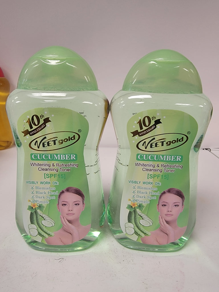 VEETGOLD CUCUMBER WHITENING & REFRESHING CLEANSING TONER SPF15