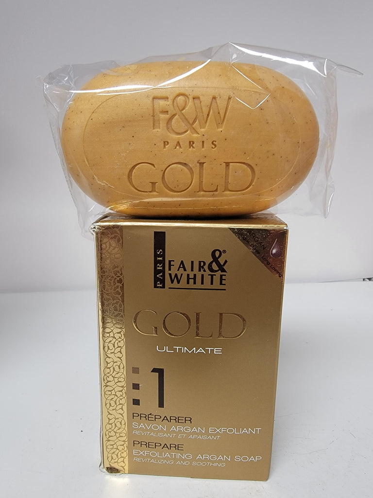 FAIR & WHITE GOLD ULTIMATE EXFOLIATING ARGAN SOAP