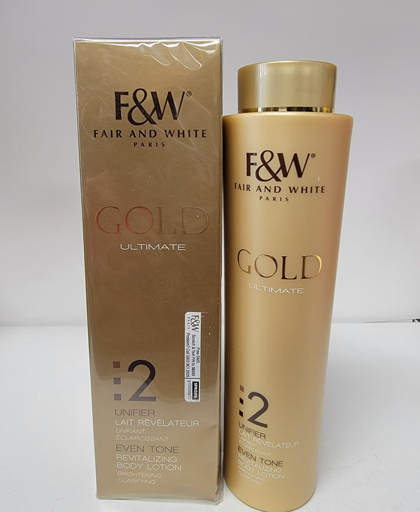 FAIR & WHITE GOLD ULTIMATE 2 UNIFIER  EVEN TONE REVITALIZING BODY LOTION