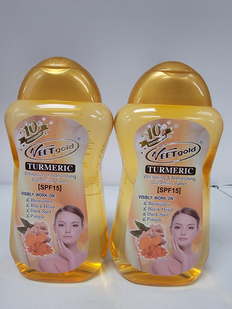 VEETGOLD TURMERIC WHITENING & REFRESHING CLEANSING TONER SPF15