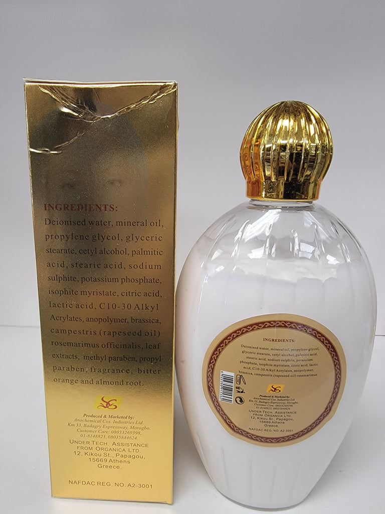 OMEGA SUPER CLEAR  WHITENING BODY MILK HYDROQUINONE FREE