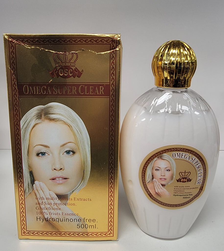 OMEGA SUPER CLEAR  WHITENING BODY MILK HYDROQUINONE FREE