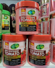 VEETGOLD SPA SKIN WHITENING TOMATO GLOWING AND POLISHING BLACK SPORTS CORRECTOR SCRUB FACE & BODY