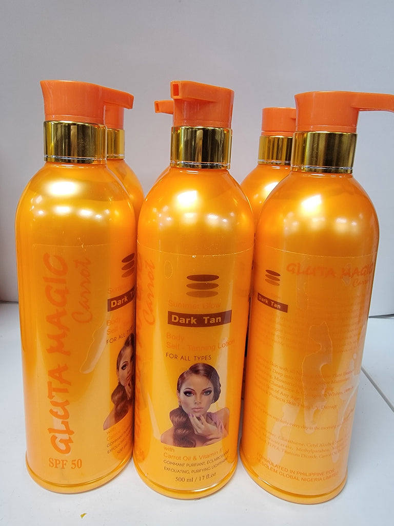 Gluta magic carrot spf 50 skin glowing body lotion 500ml