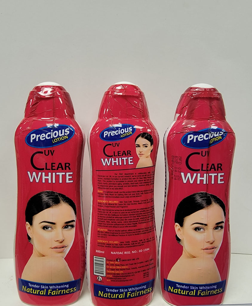 PRECIOUS WHITE  CLEAR WHITENING  BODY LOTION