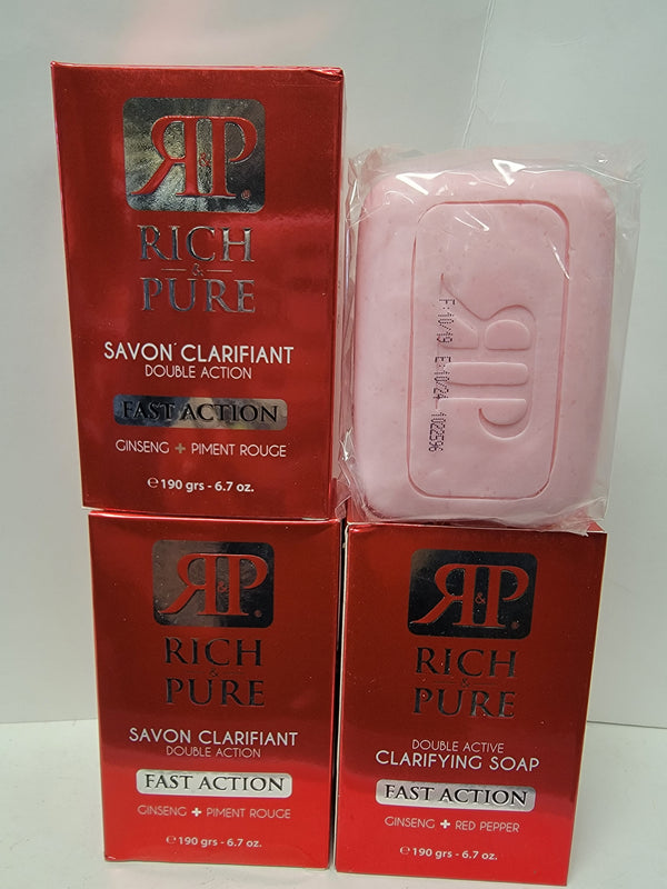Rich pure fast double action lightening soap