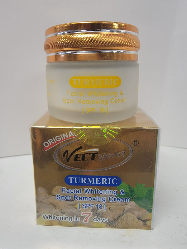 Veetgold turmeric facial whitening & spot removing cream 25g