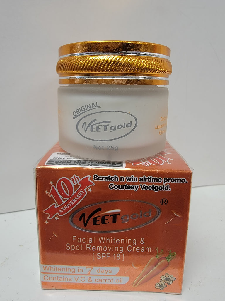 Veetgold facial whitening & spot removing cream 25g