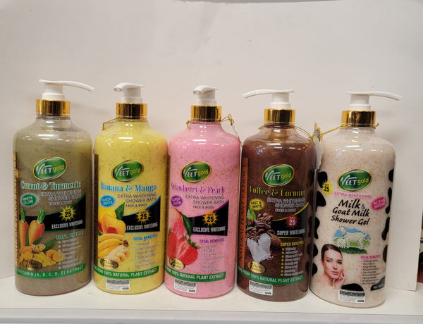 Veetgold strawberry & peach shower gel100ml