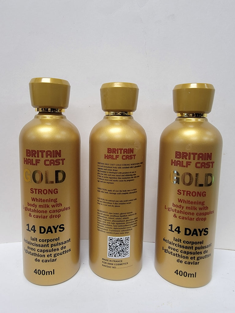 Britain Half Cast gold  body lotion