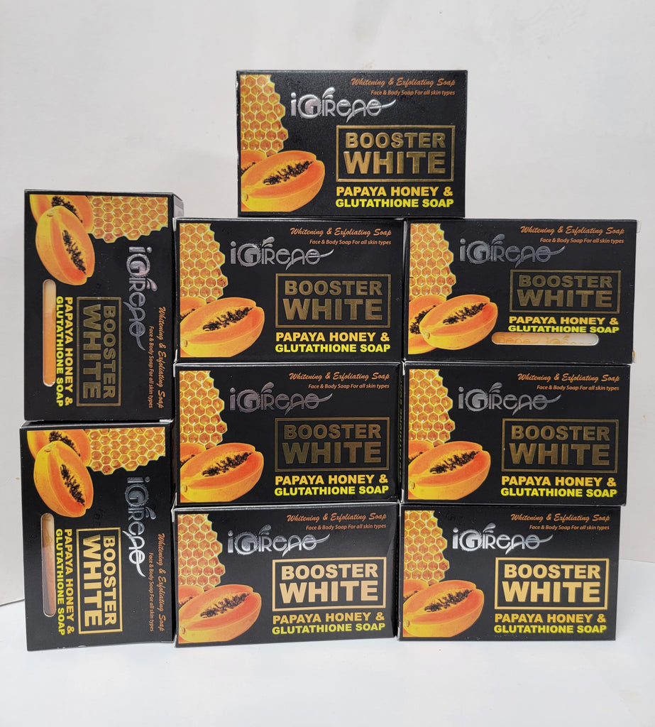 Booster white papaya &  honey  soap 160g