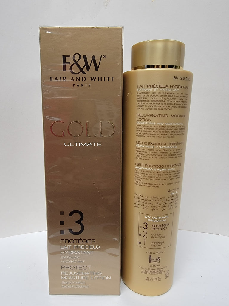 Fair and White 3 Gold Revitalizing Body Lotion with Argan Oil 500ml / 17.6fl.oz