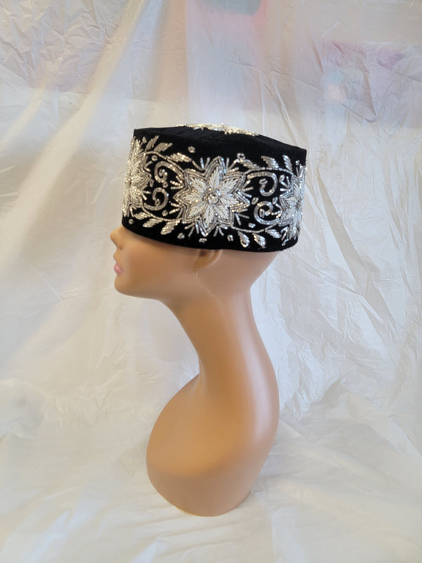 Luxury  African Men's  Cap Hat, African Wedding Hat, Velvet Cap,