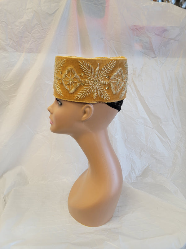 Men's Cap Hat, African Wedding Hat, Velvet Cap,