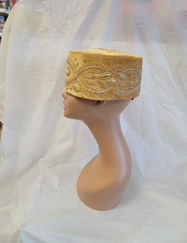 African Mens Hat, African Wedding Hat, Velvet Cap,