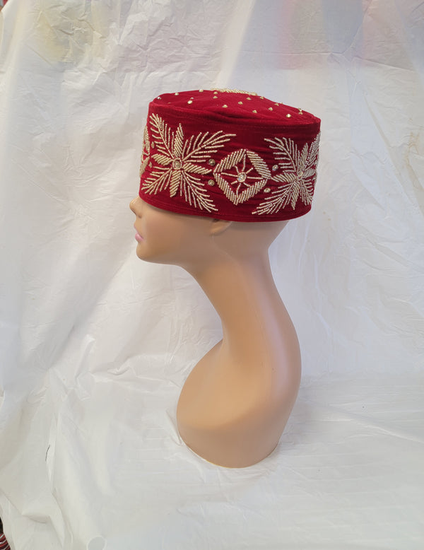 Luxury  Cap, African Mens Hat, African Wedding Hat,