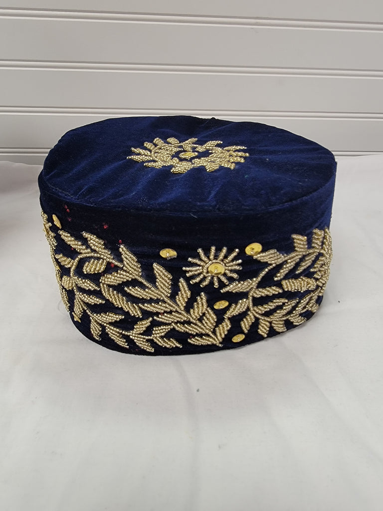 Navy blue Men Luxury African wedding men Cap