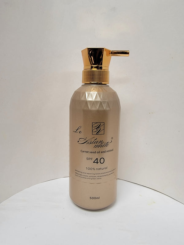 Asian white carrot seed oil lotion spf 40 500ML