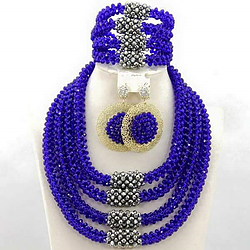 Royal Blue Comlpete Jewlry Set - Ladybee Swiss Lace