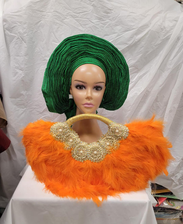 African Traditional Feather Hand Fan