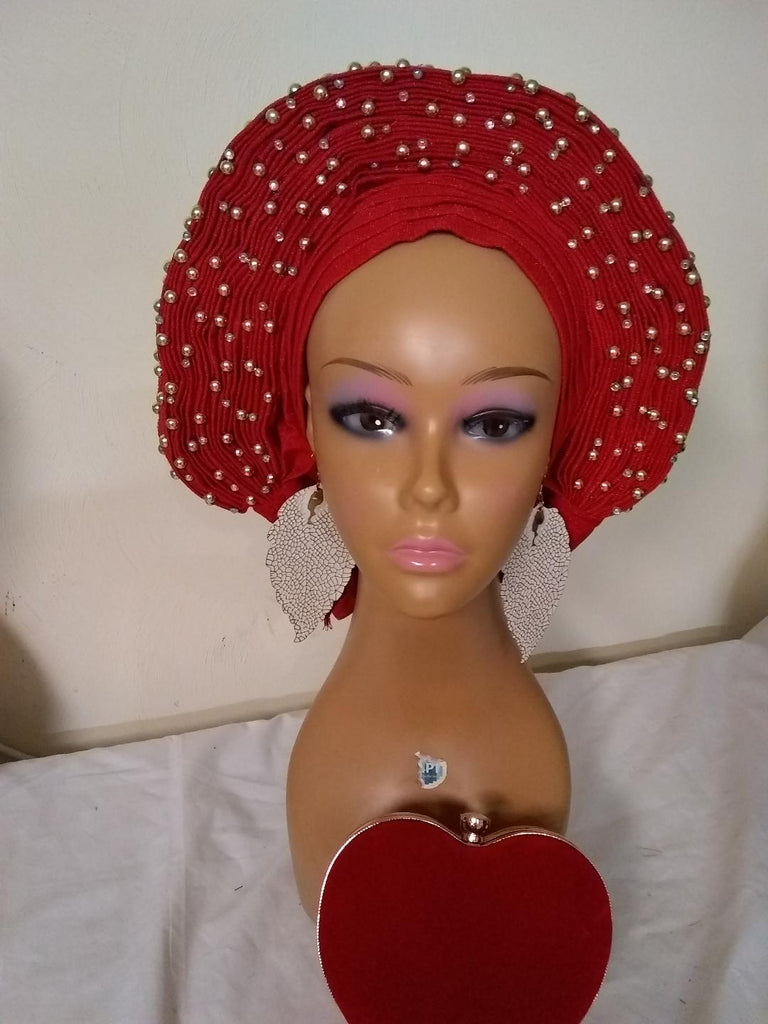 RED AUTO GELE HEADTIE