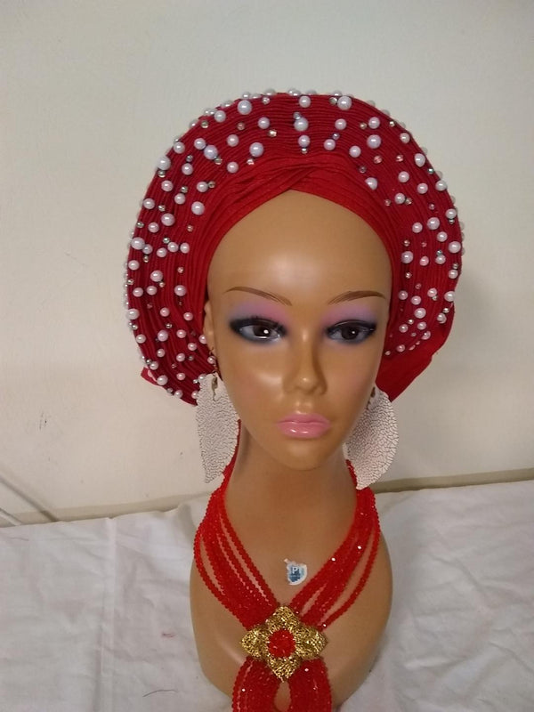 RED AUTO GELE HEADTIE ASO OKE