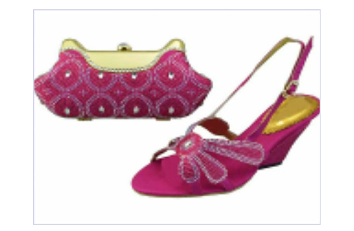 Shoes & Bag set - Ladybee Swiss Lace