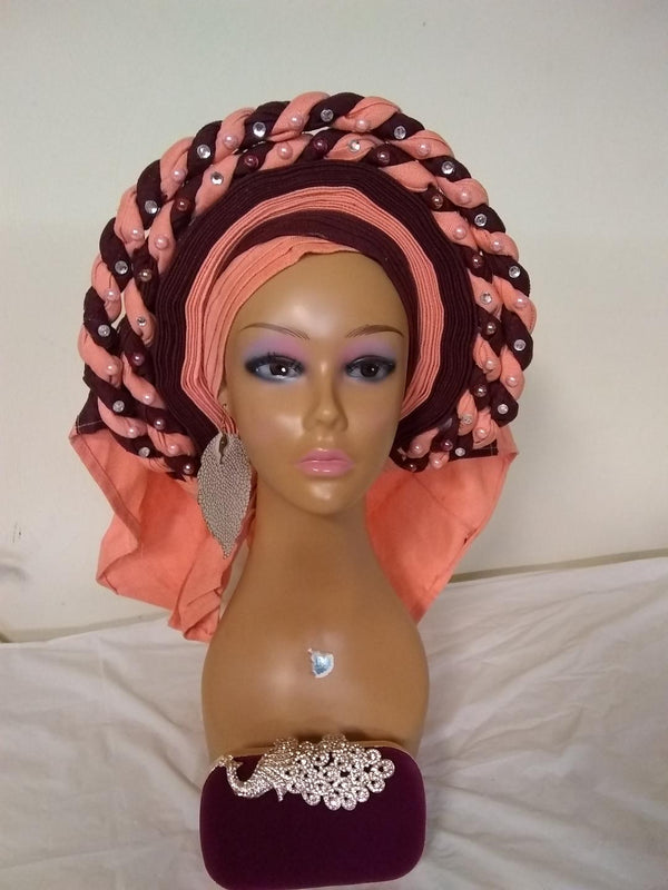 AUTO GELE READY TO TIE HEADTIE ASO OKE