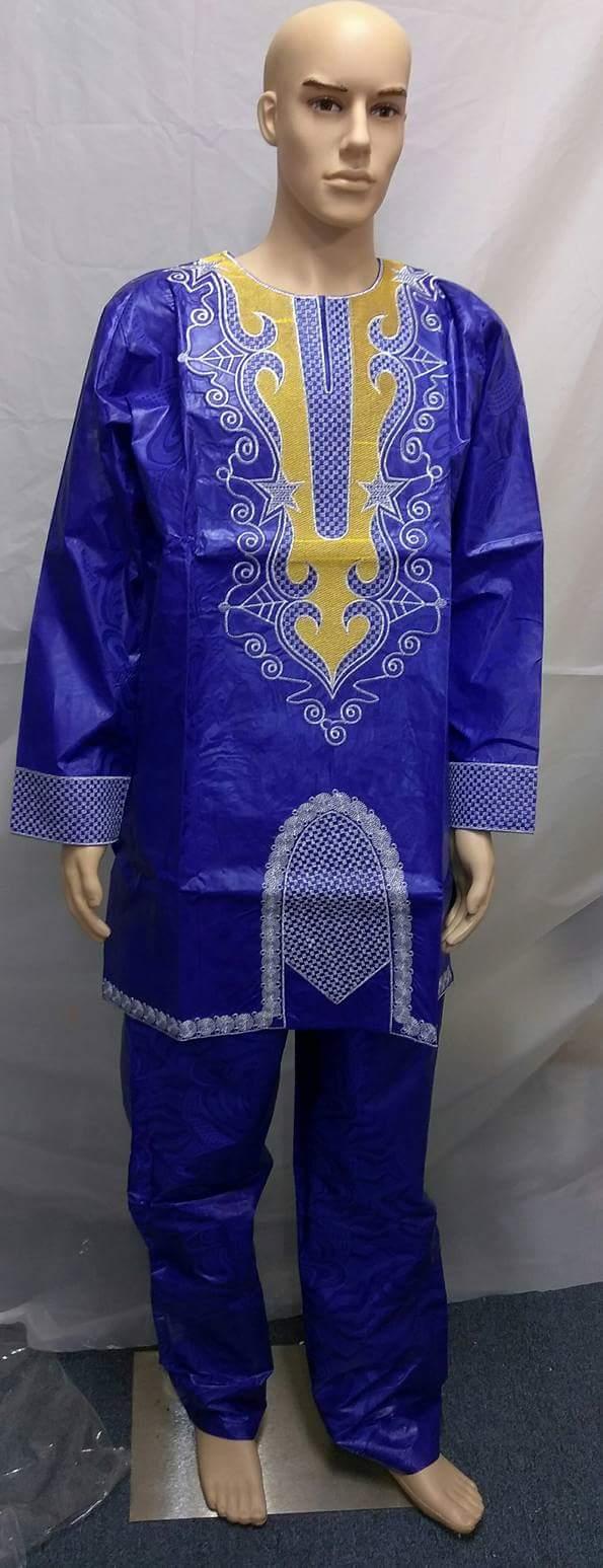 AFRICAN MEN'S COMPLETE  SET 2 PIC OF OUTFIT