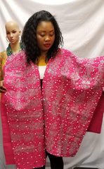 BRIDAL HEADTIE AND SHOULDER SHAWL SET FOR ALL OCCASION