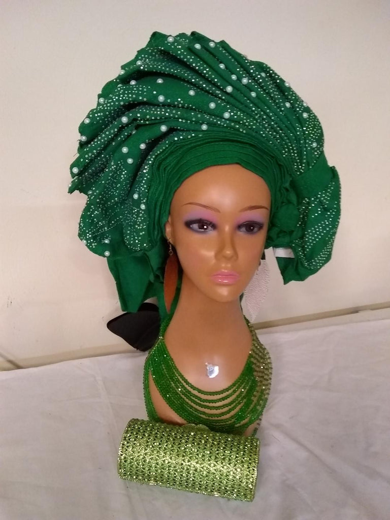 GREEN HEADTIE AUTO GELE