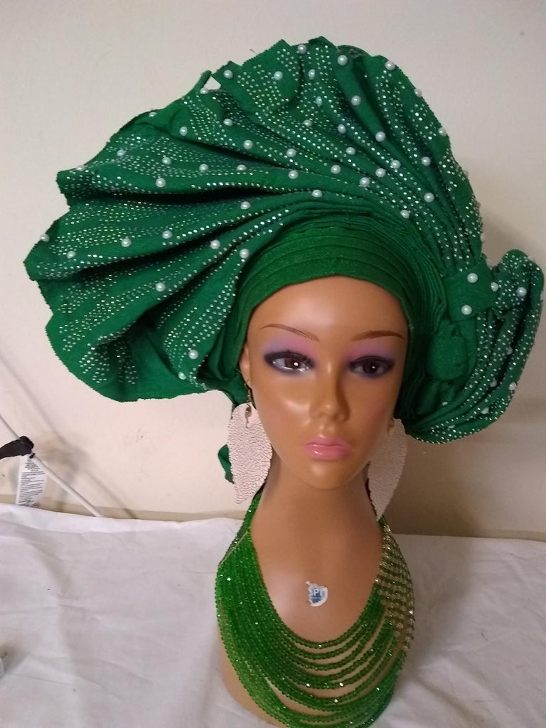 GREEN HEADTIE AUTO GELE