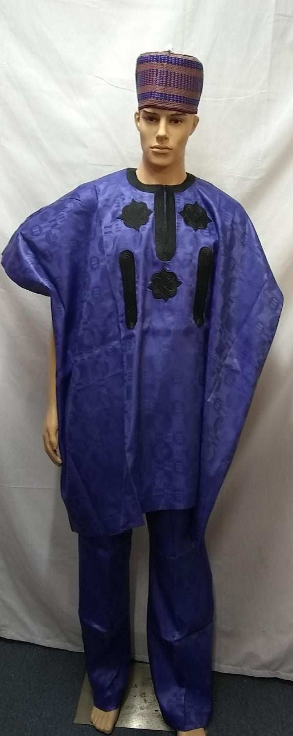 DANSHIKI AFRICAN TRADITIONAL MEN COMPLETE SET OUTFIT MADE WITH HIGH QUALITY FABRIC - Ladybee Swiss Lace