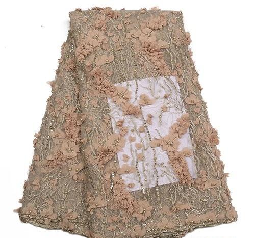 Exquisite Elegant  Flowered Handmade Beautiful Lace fabric - Ladybee Swiss Lace