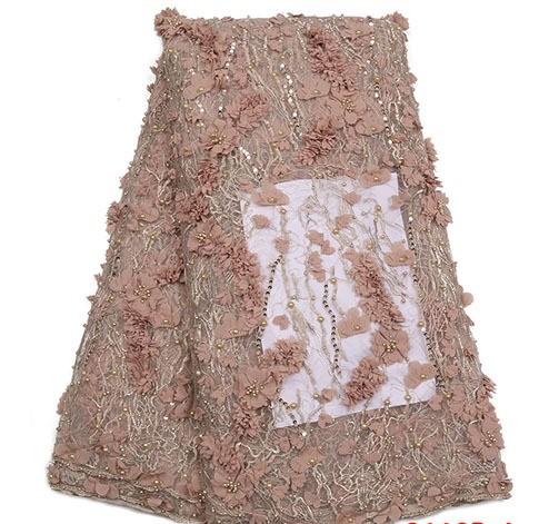 Exquisite Elegant Classic  Flowered Handmade Beautiful Lace fabric - Ladybee Swiss Lace