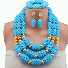 Beads Jewlry Set - Ladybee Swiss Lace