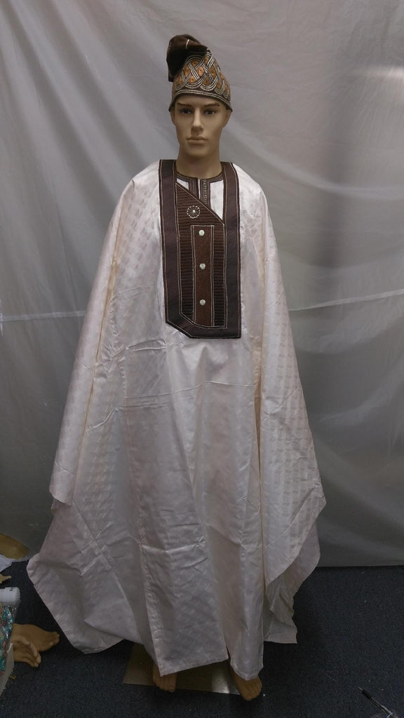 LOVELY MEN AGBADA 3 PIECE MEN CLOTH - Ladybee Swiss Lace