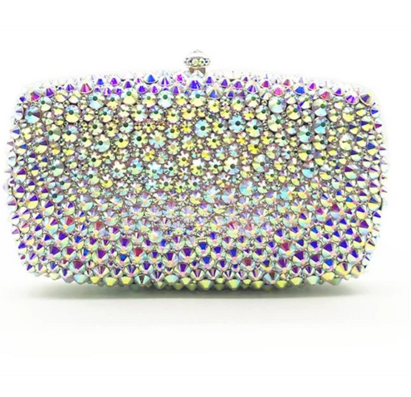 ELEGANT LUXURY SILVER BLINBLIN PURSE - Ladybee Swiss Lace