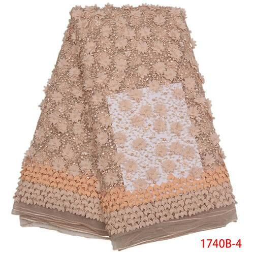 Luxurious Handmade Soft  Beautiful lace fabric with Classic Flowers - Ladybee Swiss Lace