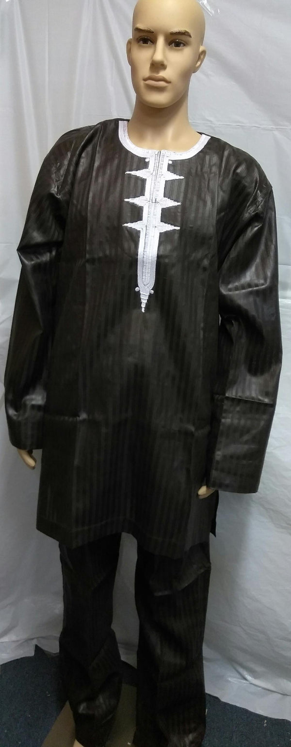 African Men Clothing Traditional  Outfit Complete Set - Ladybee Swiss Lace