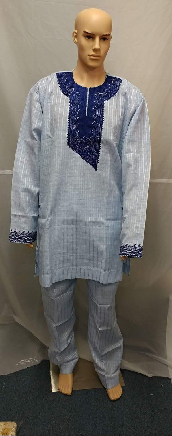 African Men Clothing Traditional  Outfit Complete Set - Ladybee Swiss Lace