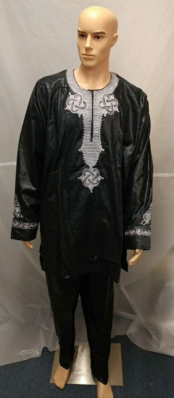 African Men Clothing Traditional  Outfit Complete Set - Ladybee Swiss Lace