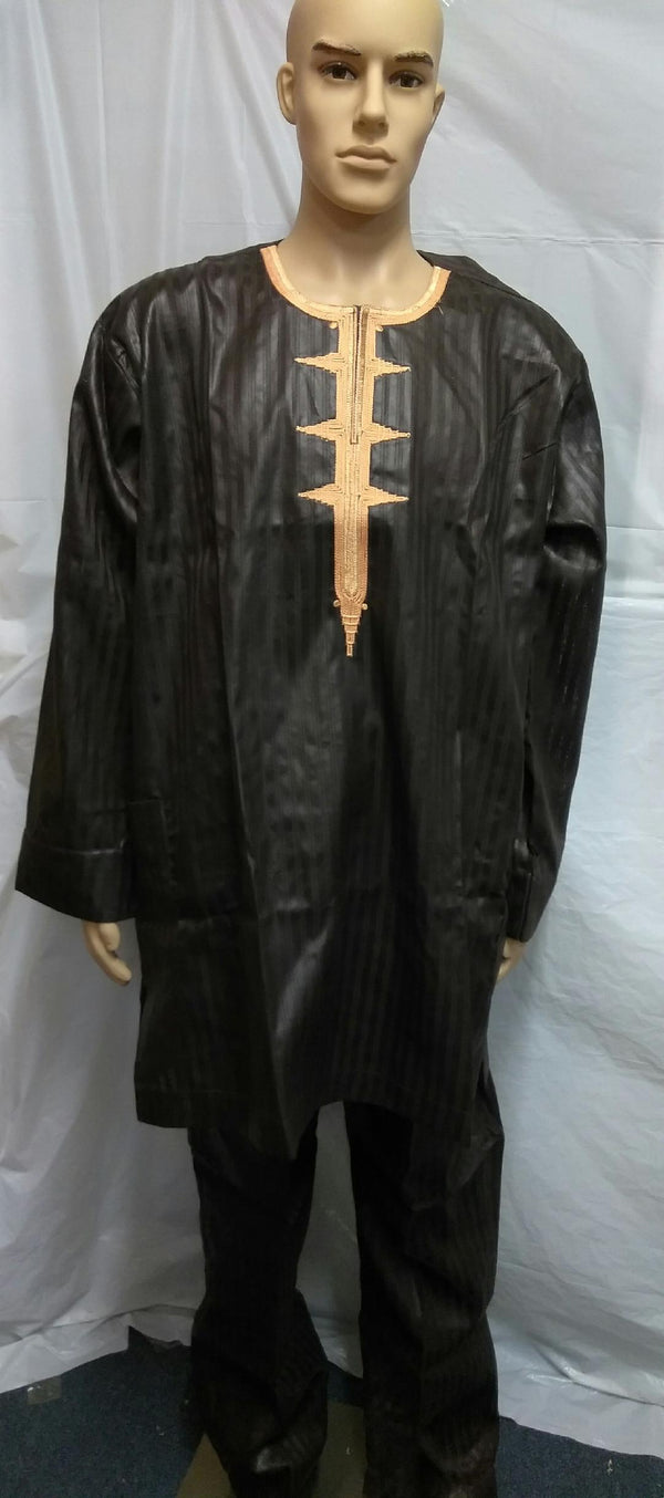 African Men Clothing Traditional  Outfit Complete Set - Ladybee Swiss Lace