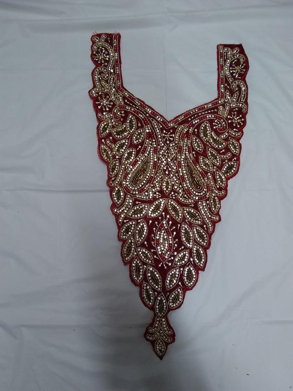 African Neckline Applique