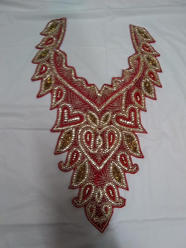 African Neckline Applique