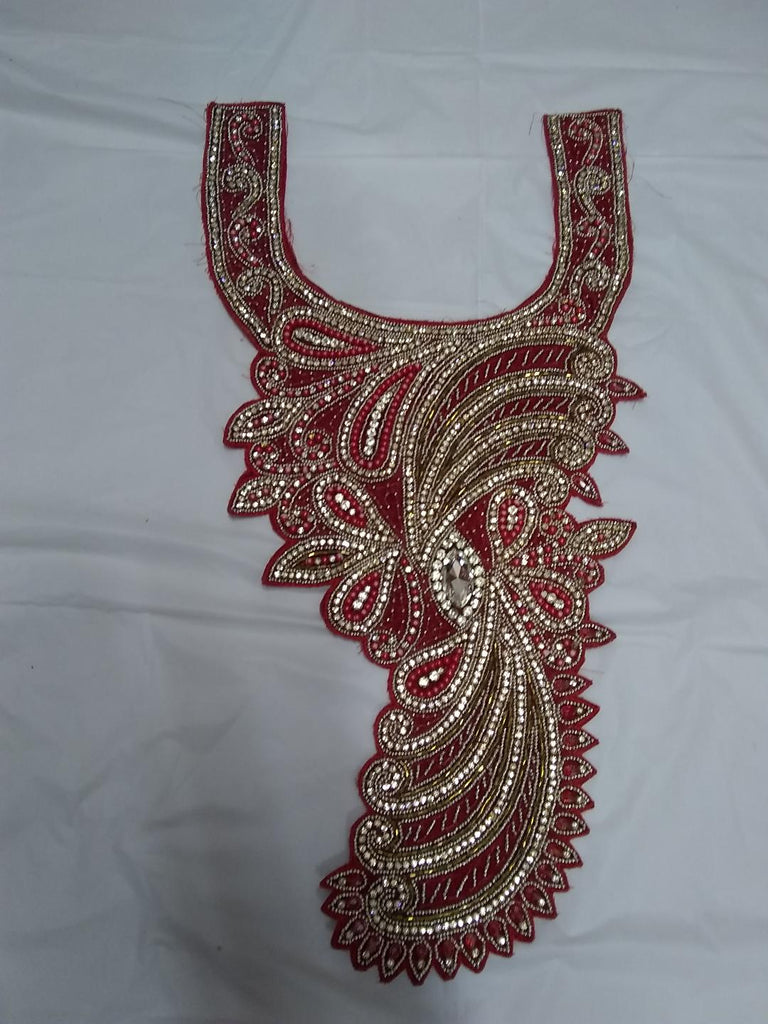 African Neckline Applique12