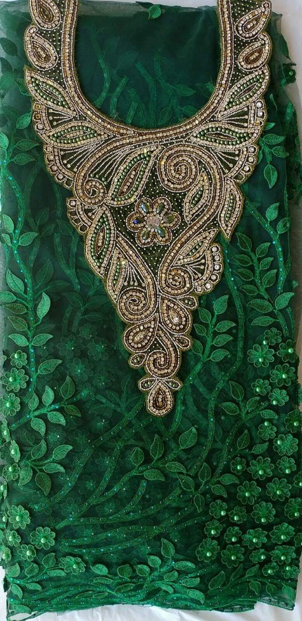 African Neckline Applique