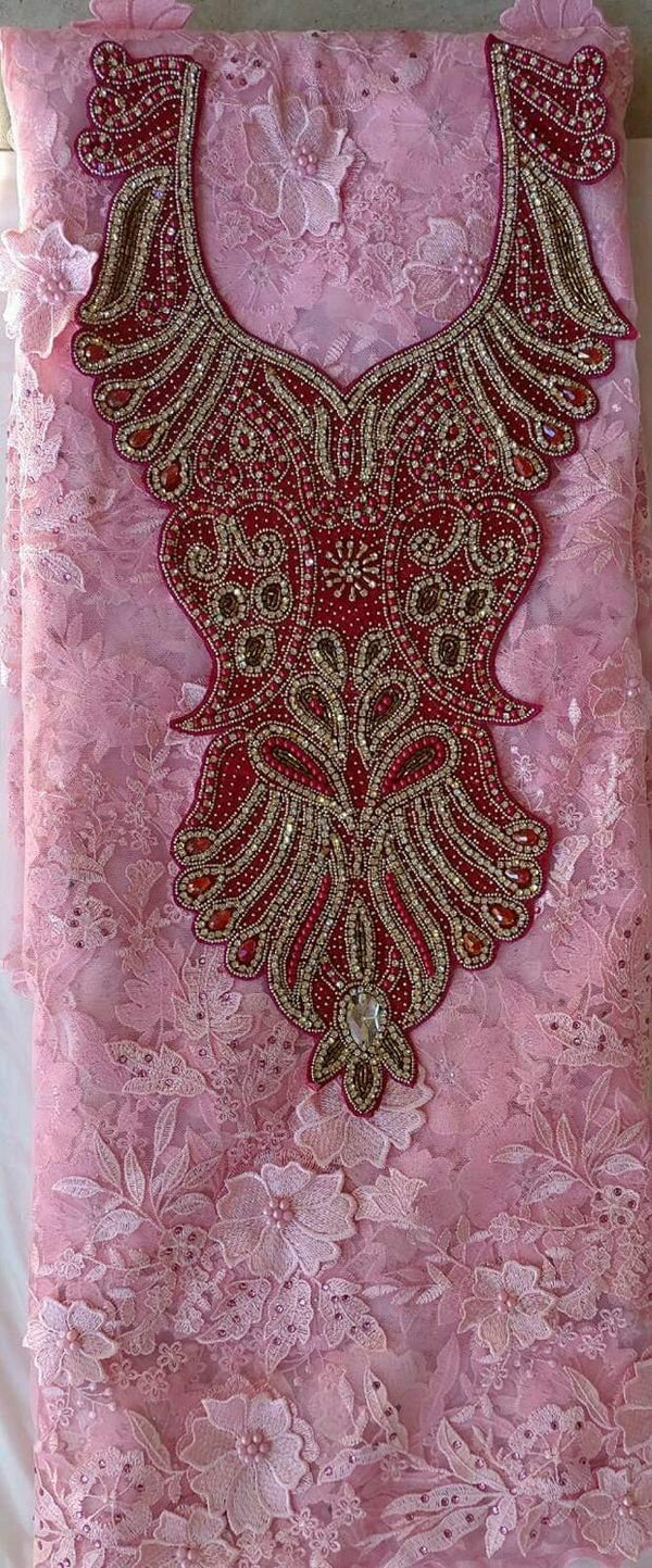 African Neckline Applique