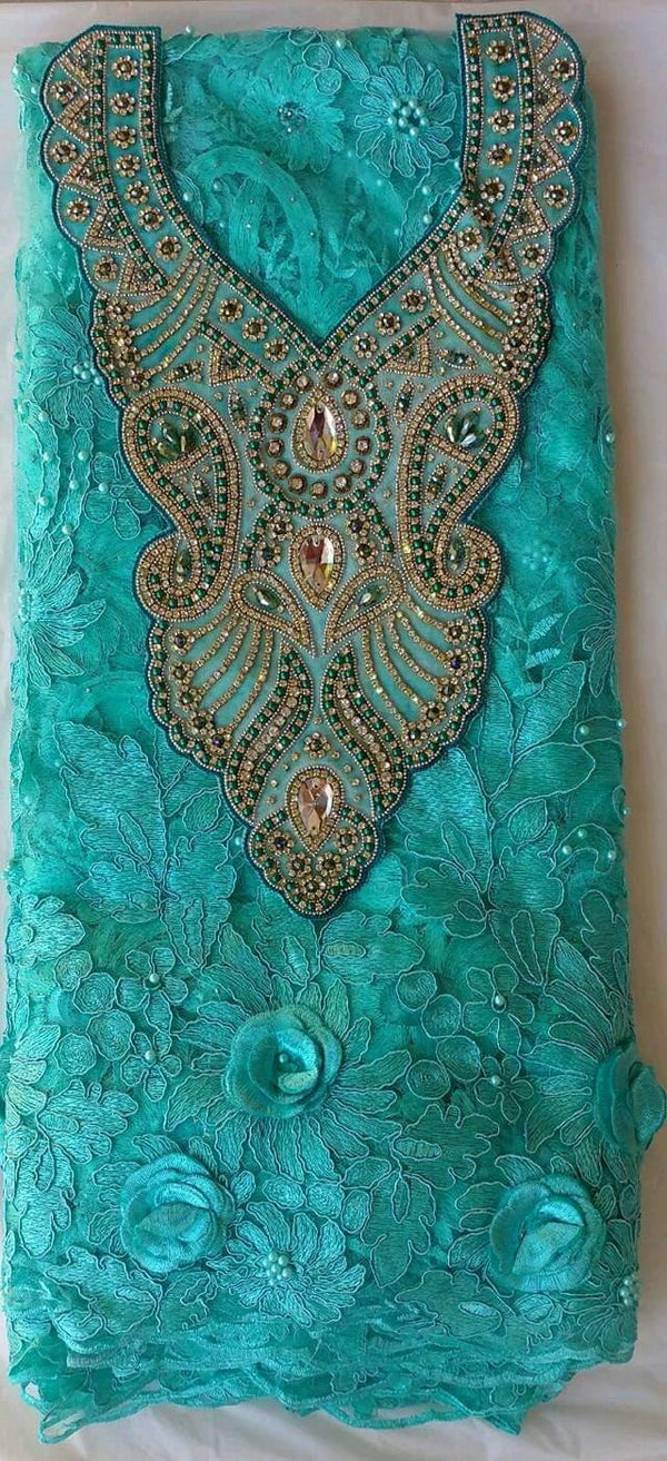 African Neckline Applique