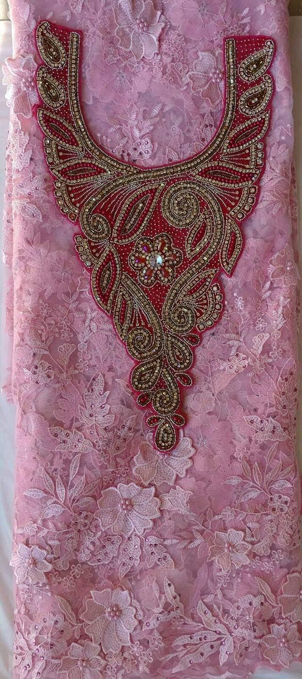 African Neckline Applique 2626